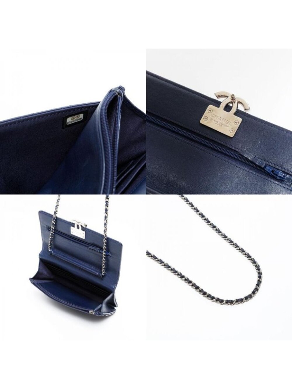 Chanel Shoulder Bag Half CC Logo Chain Wallet - Picture 10 of 10